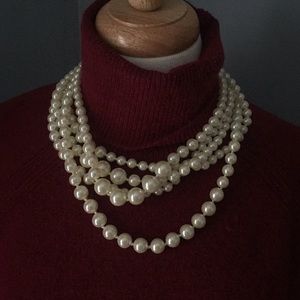 JCREW PEARL MULTI-STRAND NECKLACE